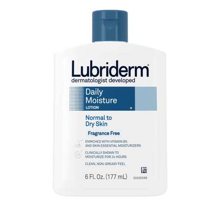 LUBRIDERM Daily Moisture Fragrance Free 6 fl. oz., PK12 5148826
